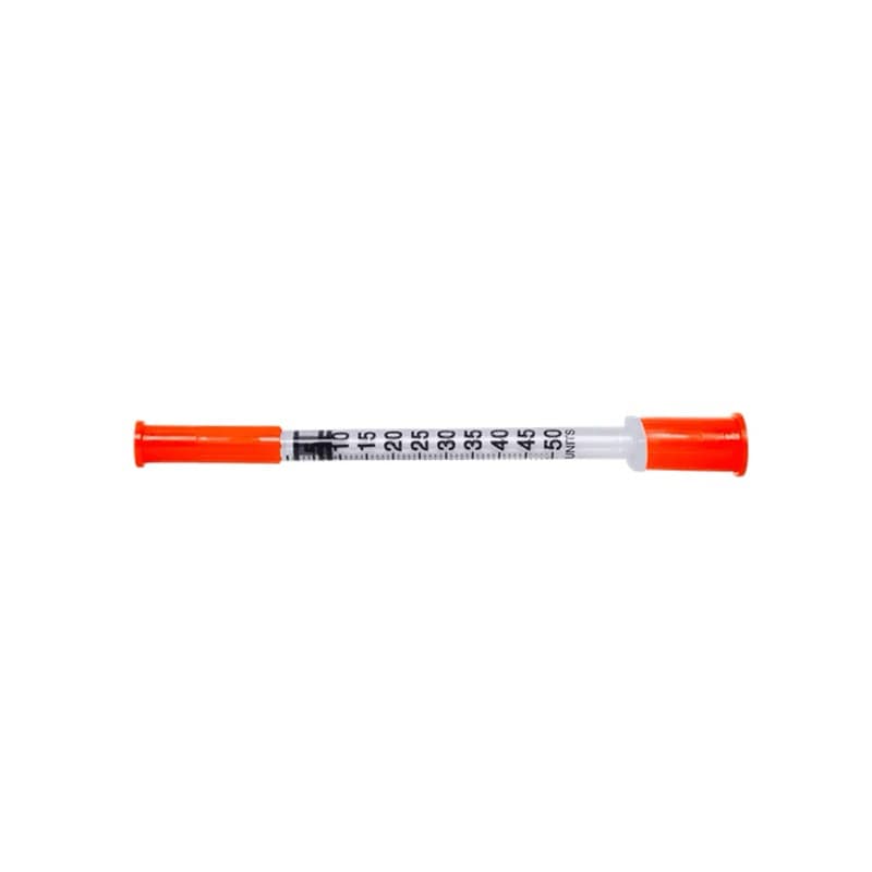 Seringa Insulina 0,5mL 50UI 6x0,25mm Agulha Fixa