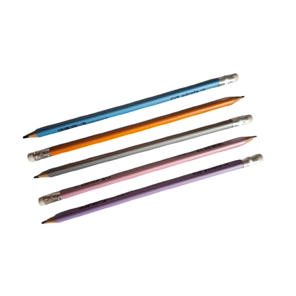 KIT COM 5 UNIDADES LAPIS PRETO HB MARCA CIS LINHA PEROLA TRIANGULAR