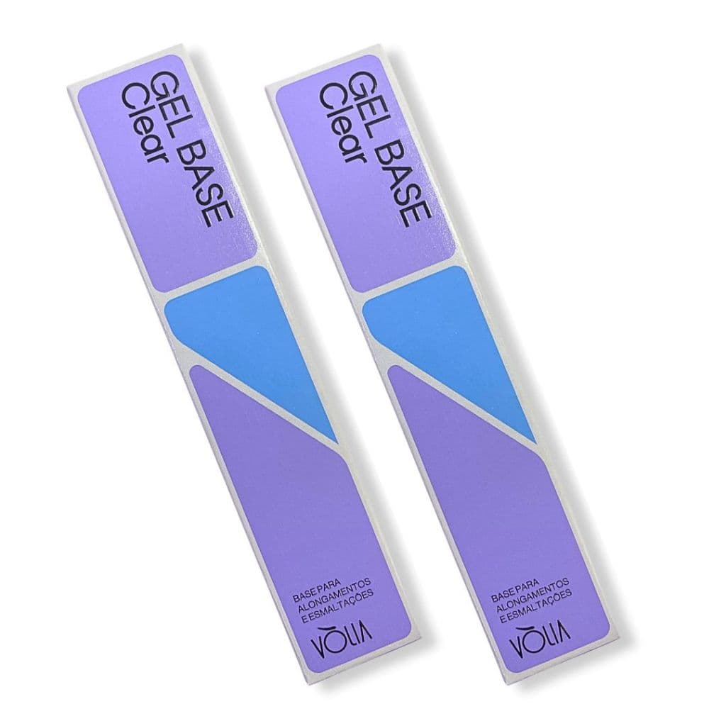 Kit Com 2 Sachês Gel Base Clear Vólia 12g Cada