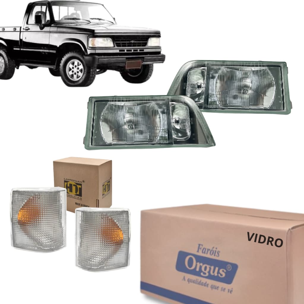 Par Farol + Pisca Cristal C20 D20 D40 Bonanza Veraneio 1993 1994 1995 1996 - Orgus