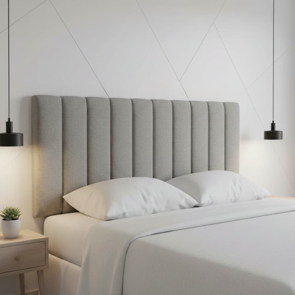 Envio FULL Cabeceira Linho Cama Box 60x20 Kit Diversos Módulos Estofados + Acompan. Kit Instalação