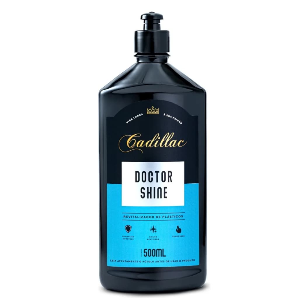 Restaurador Automotivo De Plástico Parachoque Painés Doctor Shine Cadillac 500ml