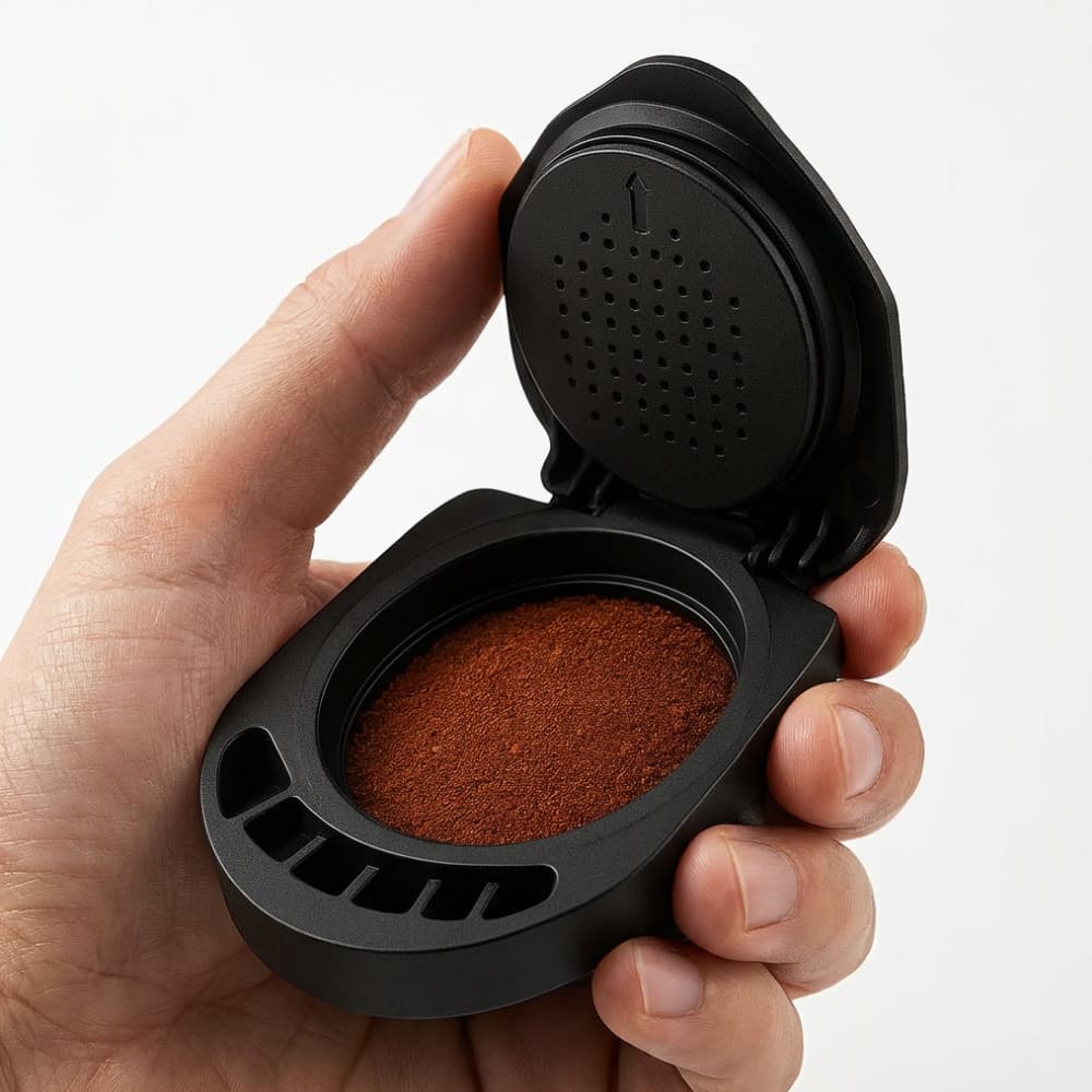 Adaptador De Capsula Dolce Gusto Conversor De Cápsula De Cafe Em Pó Reutilizável Cozinha Casa