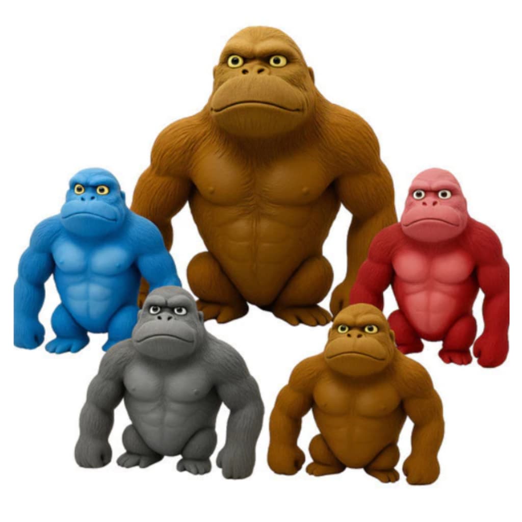 Brinquedo Indestrutível Gorila Macaco Antiestresse Estica