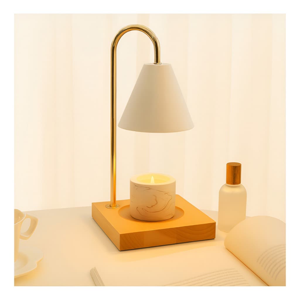 Luminária Esquenta Vela Aromática Difusor de Ambiente Decorativa Estilo Rústico para Vela