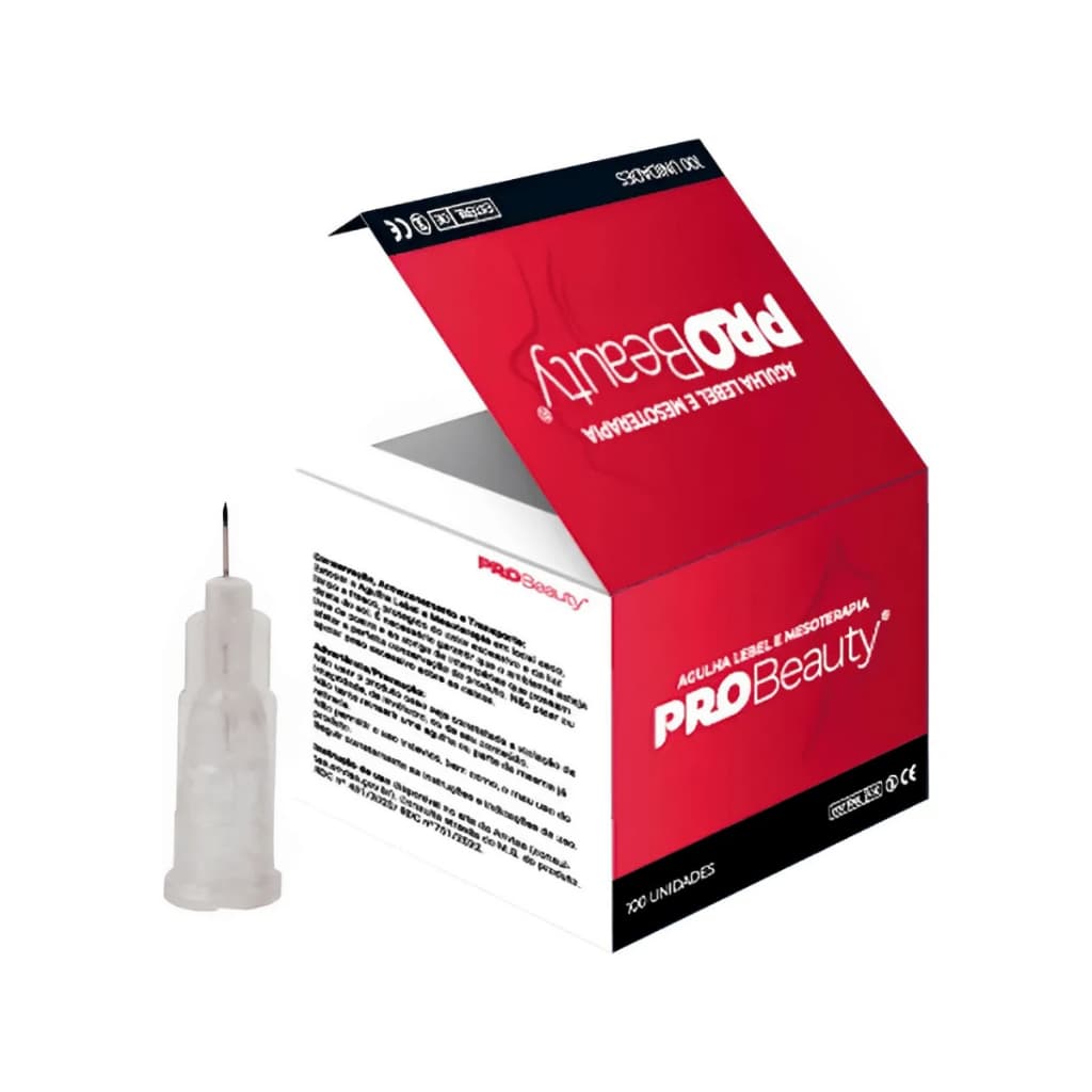 Agulha Lebel 31G 0,25x4mm Mesoterapia Botulinica Ácido Hialurônico