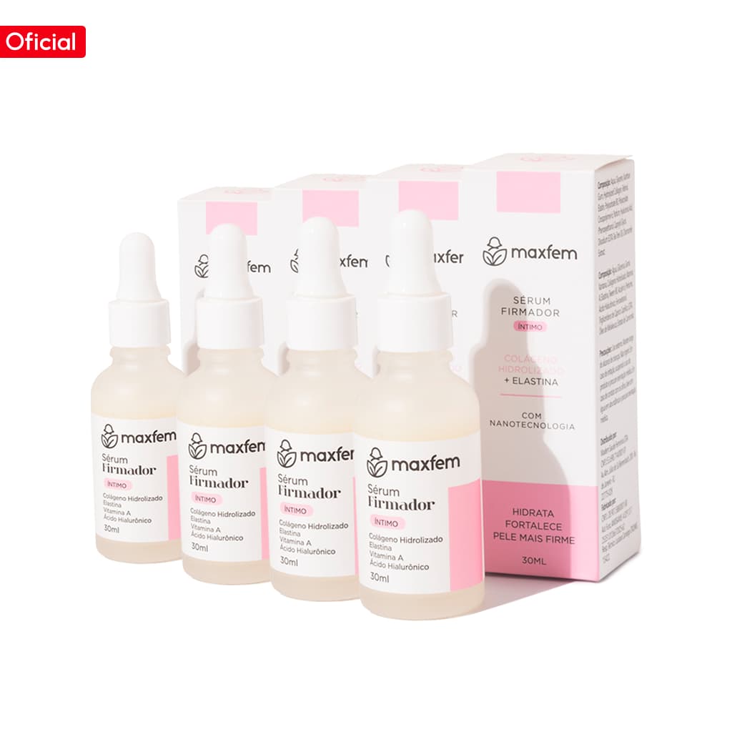 Kit com 5 Firmadores Maxfem – Pele mais firme, hidratada