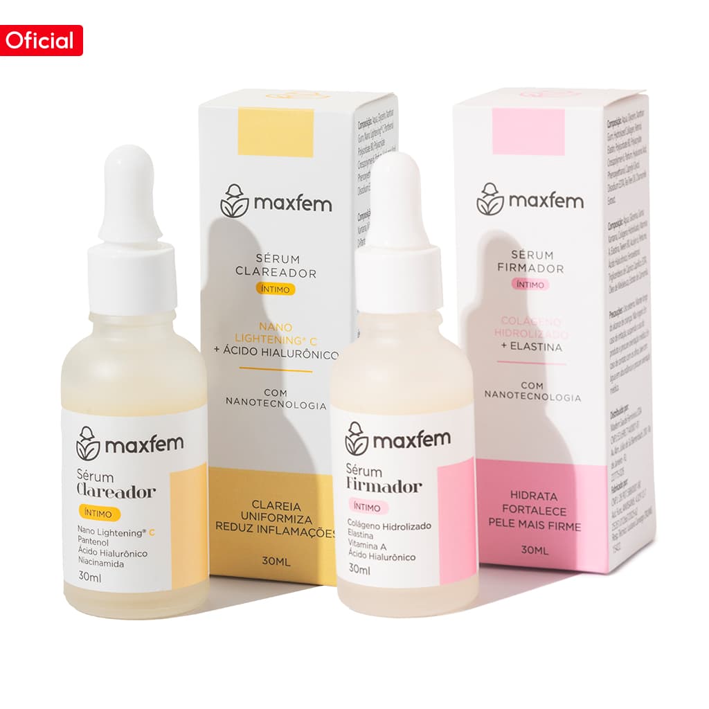 Kit Sérum Maxfem (Sérum Firmador + Sérum Clareador)