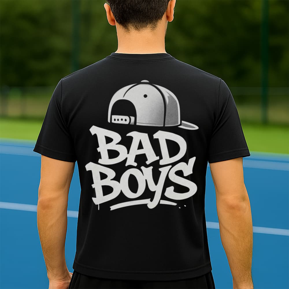 Camiseta Dry Fit Masculina Estampada BadBoys  P ao GG Leve Respirável Academia Treino