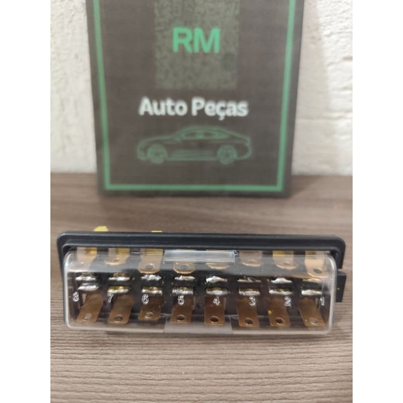 Caixa de Fusivel 8 Polos Modelo Louça Vw Fusca Kombi ETE7259 Codigo Original 111.937.505.2