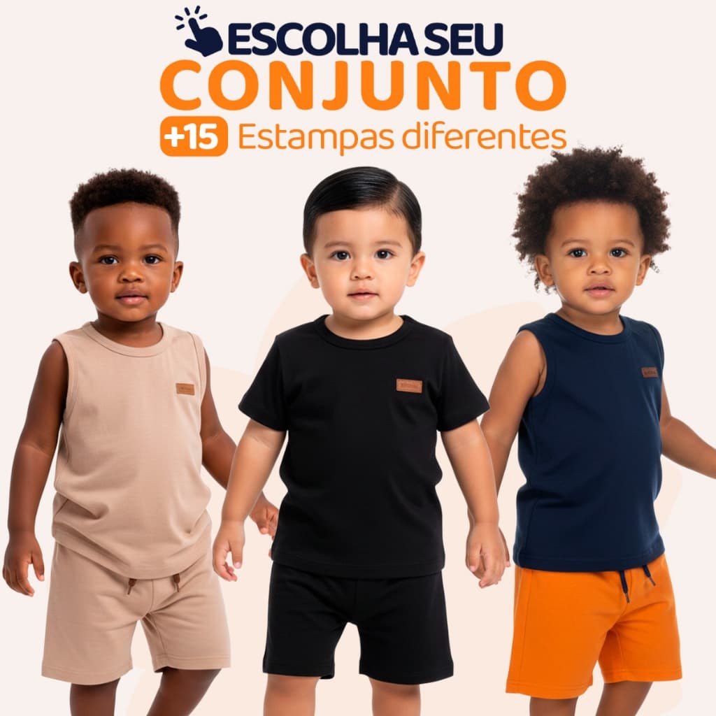 Conjunto de Bebê Menino Liso Masculino Roupa de Bebê Menino Básico Minimalista Roupa Conjuntinho infantil Masculino l01