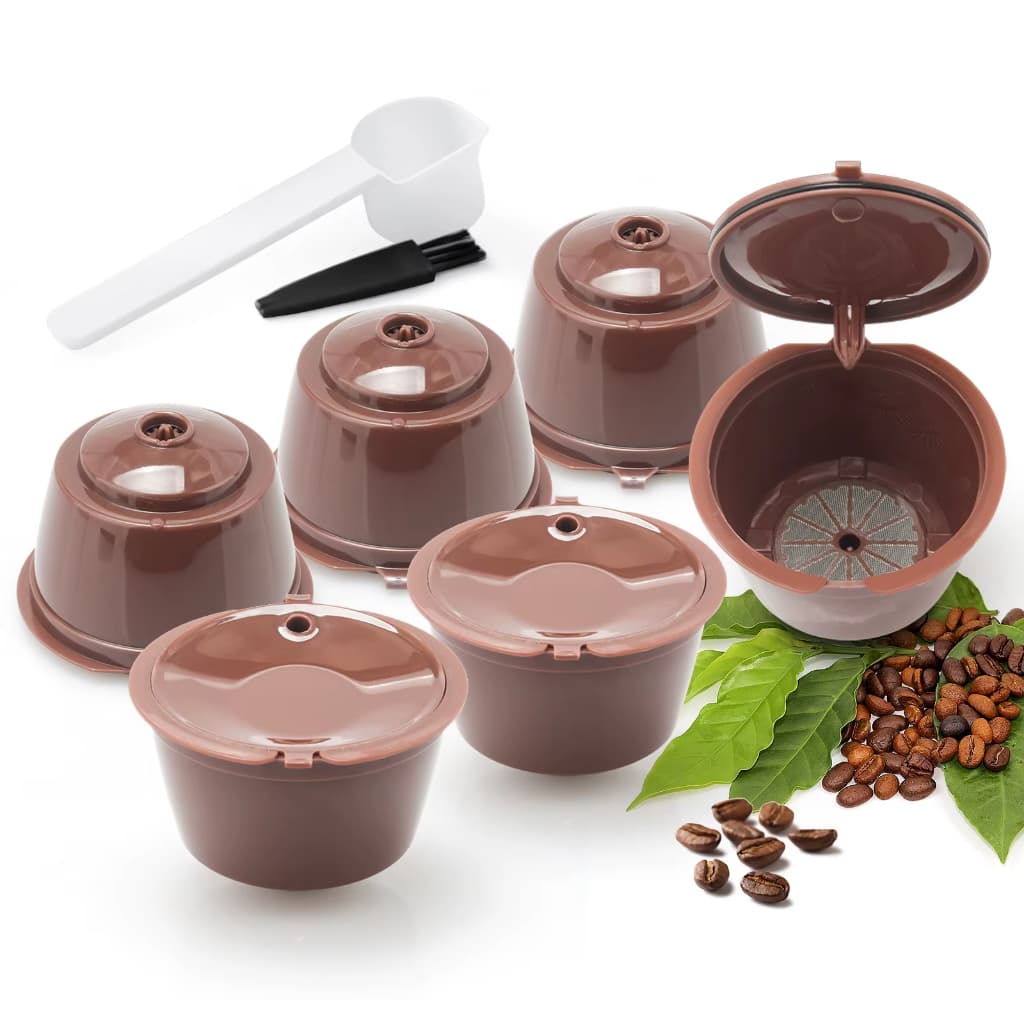 Kit 6 Cápsulas Reutilizáveis para Cafeteira Dolce Gusto