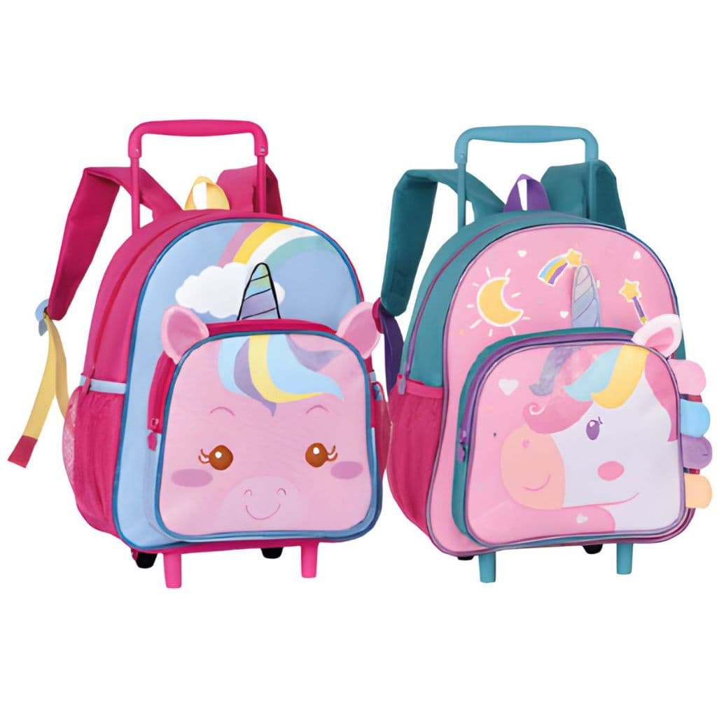 Mochila com Rodinha Mini Infantil Pets Unicórnio - Clio