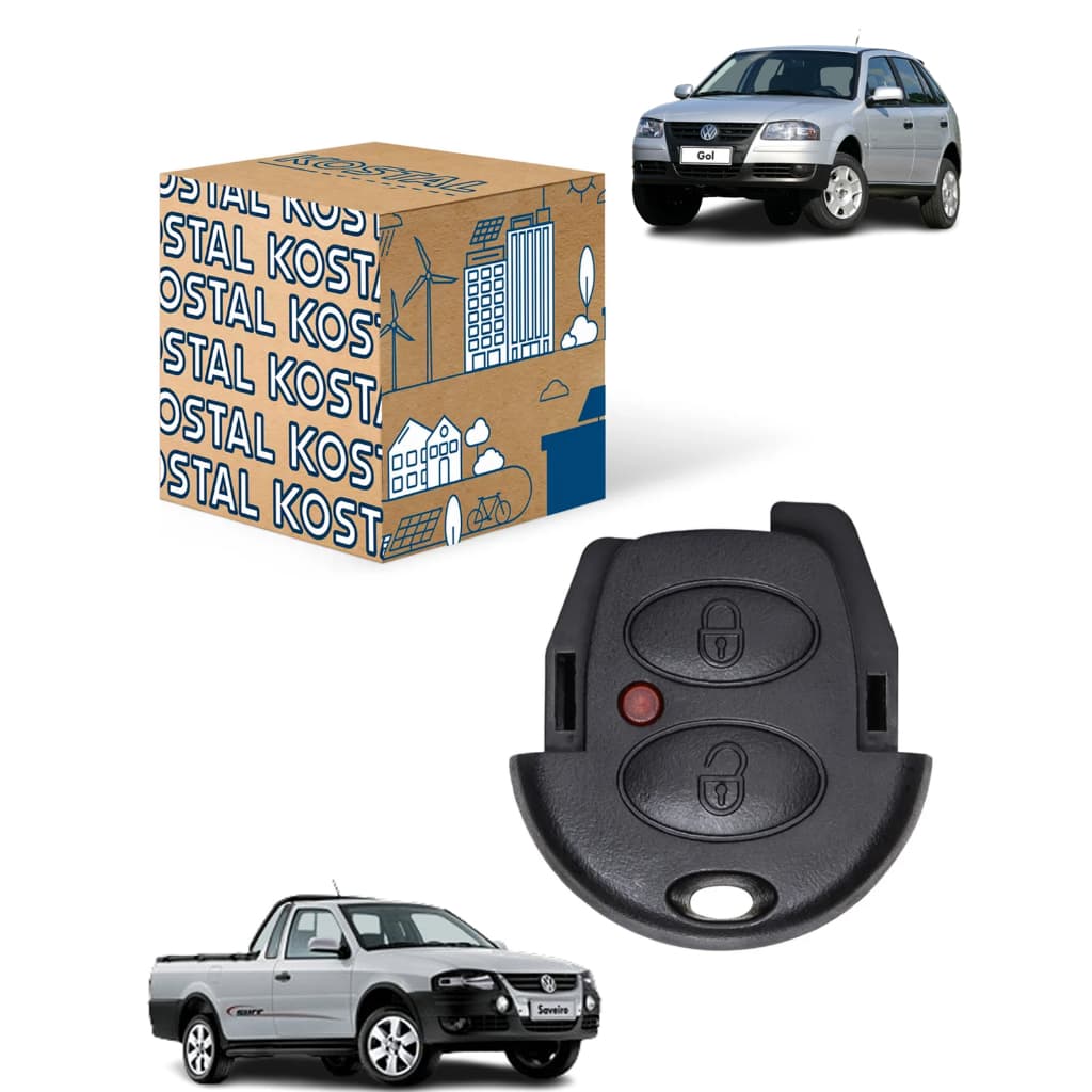 Controle Comando Remoto Chave Gol G4 2006/2014 Saveiro G4 2006/2009 Fox 2006/2009 Kostal 10026229