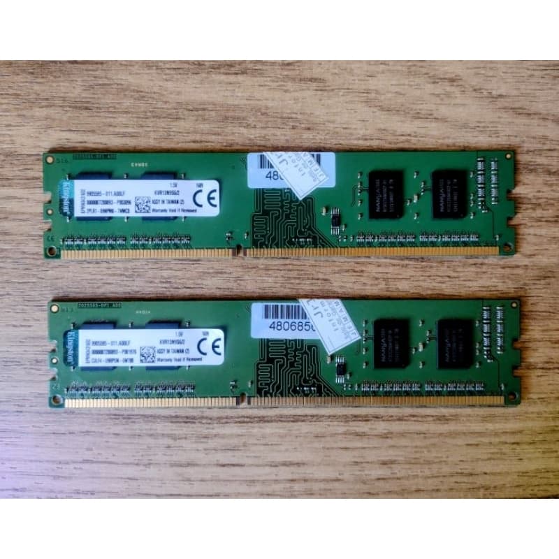 Kit 2 Memórias Ram Kingston de 2GB cada.