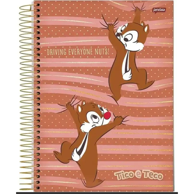 Caderno Universitário 1x1 Matéria Tico e Teco Jandaia