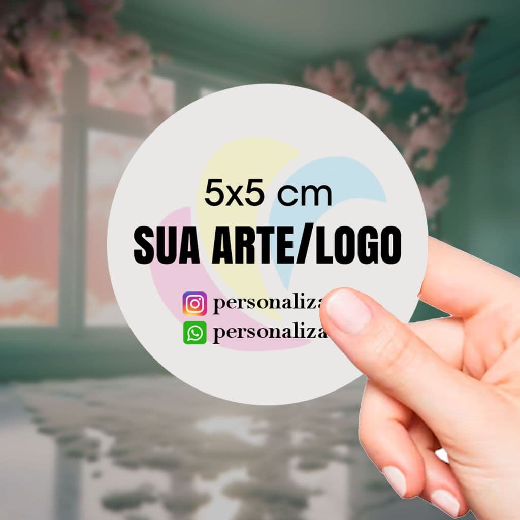Adesivos Personalizados 5x5 cm - Recorte Eletrônico