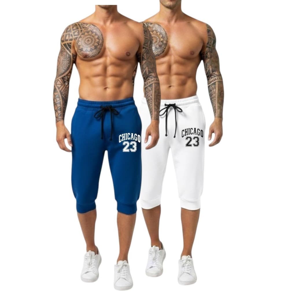 kit 2 bermudas academia masculina treino corsário corrida