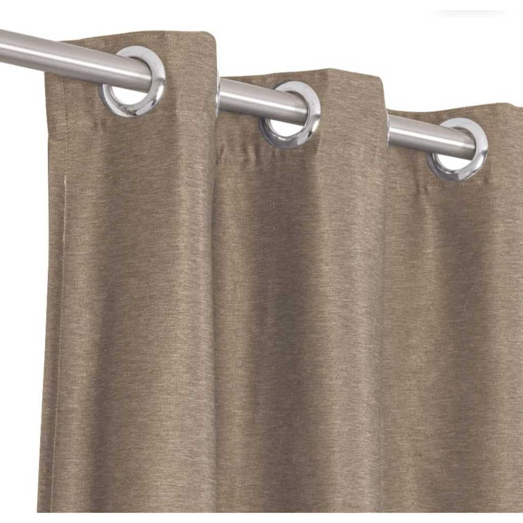CORTINA CORTA LUZ TECIDO 3,00L X 2,30A LONGA BEGE DUNA BLEND