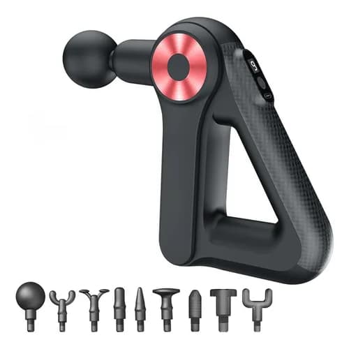 Triangular Pistola de Massagem Corporal Profissional com 9 Níveis, Portátil, Bivolt Cores Sortidas