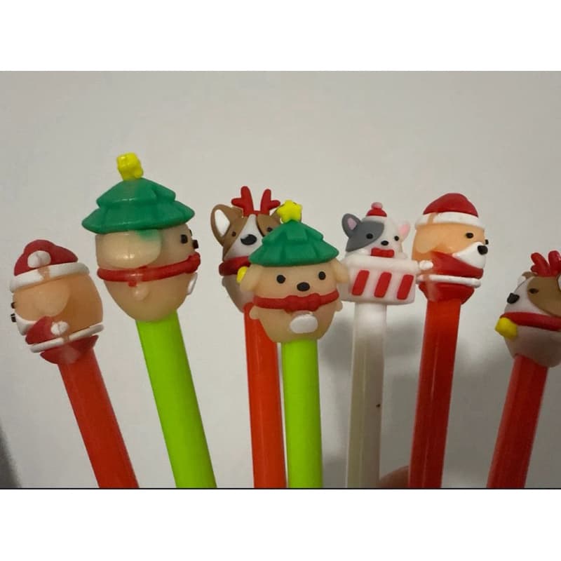 12  Canetas Natal Kawaii