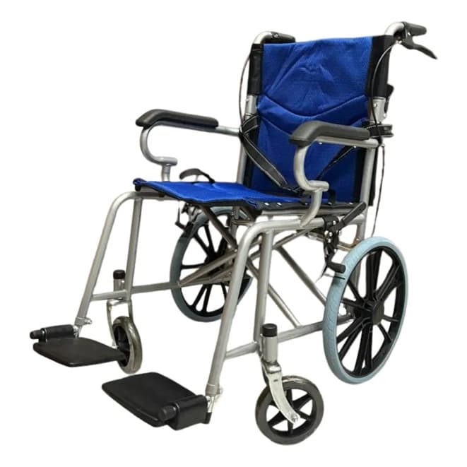 Cadeira De Rodas Dobrável Compacta Acolchoada Nova Até 100kg - BK