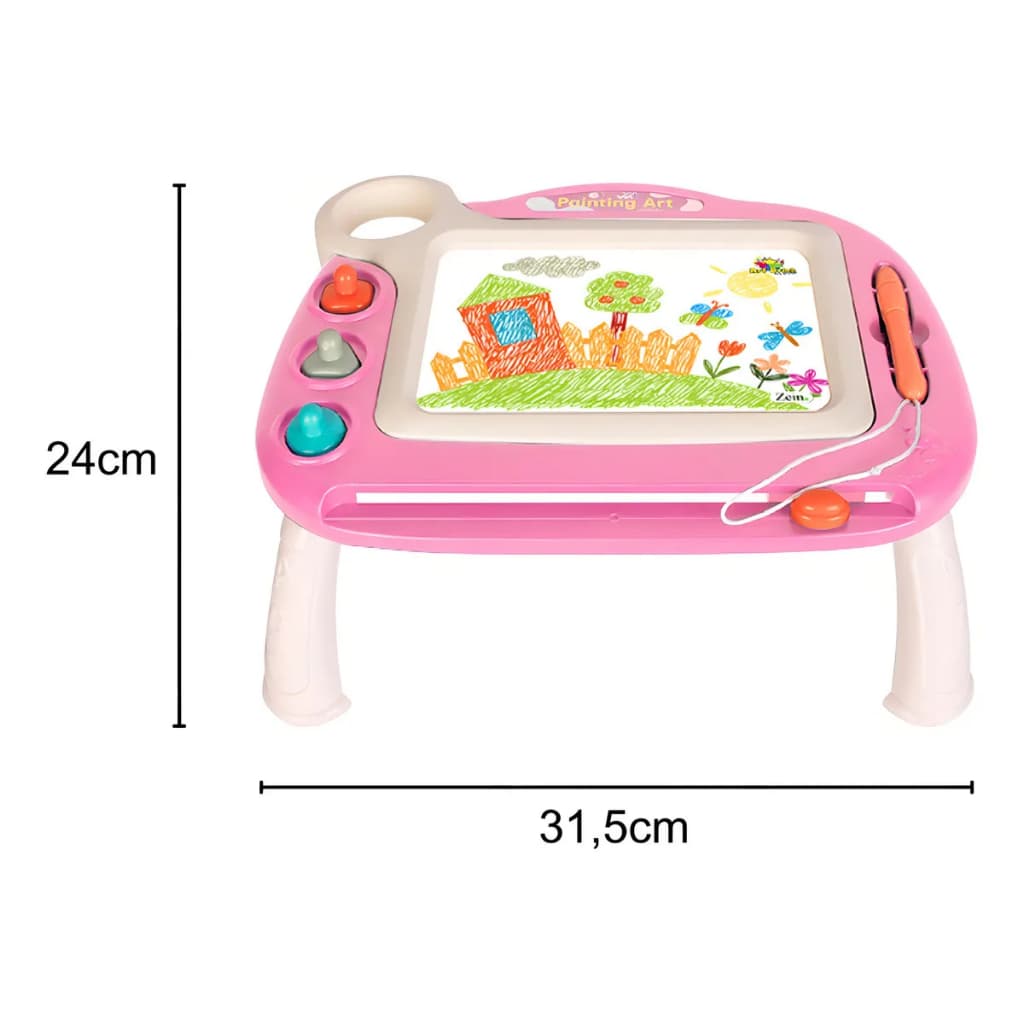 Lousa Mágica Interativa Infantil Tablet Educativo Menino Cor Rosa