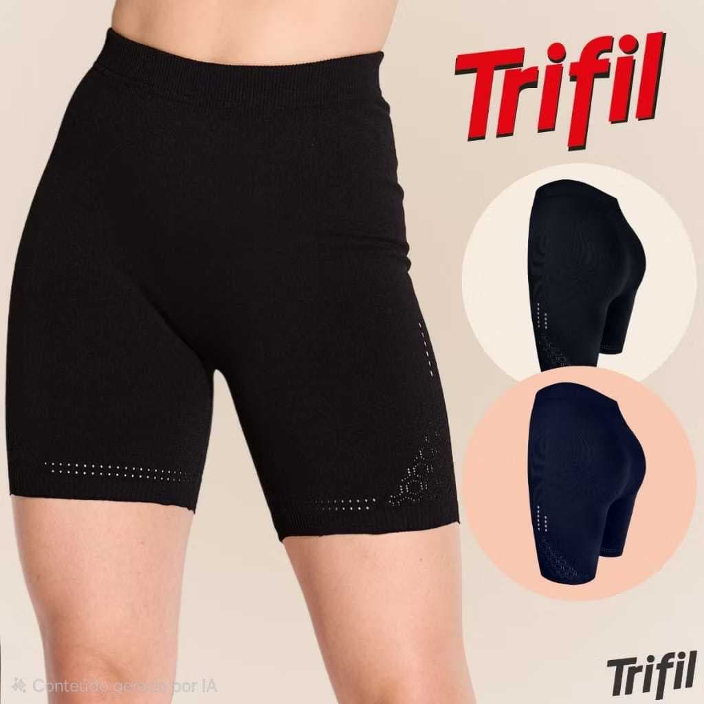 Short Feminino Trifil Bermuda Sport Academia Corrida Comeia Sem Costura