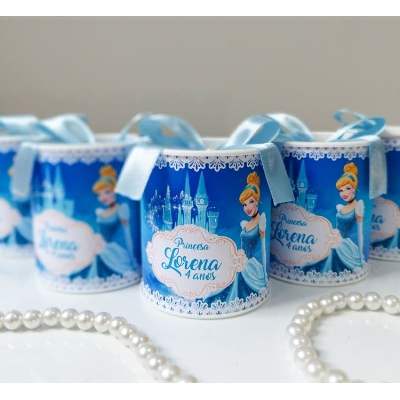 Tubolata Personalizada 7x6 /Cinderela Lembrancinha Festa Infantil / Maternidade Nascimento