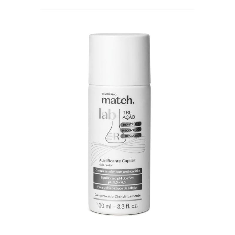 Acidificante Capilar Match Lab Tri Ação Boticário 100ml Original