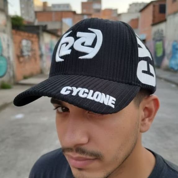 Boné Cyclone Veludo Unissex com Aba Curva em 3 Cores