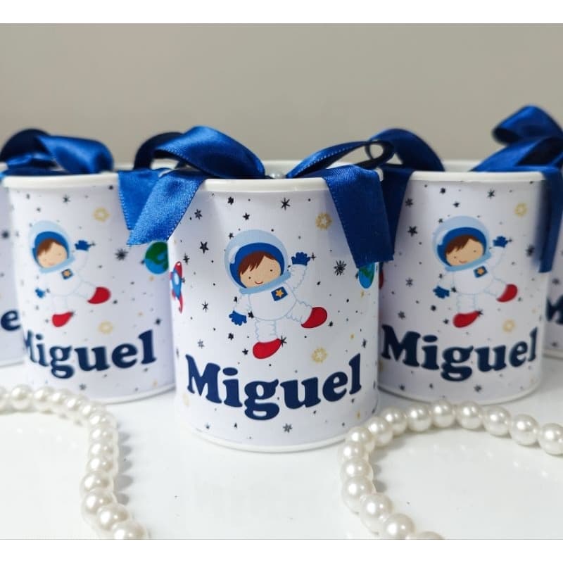 Tubolata 7 x 6 Lembrancinha Personalizada Maternidade nascimento Aniversário Astronauta