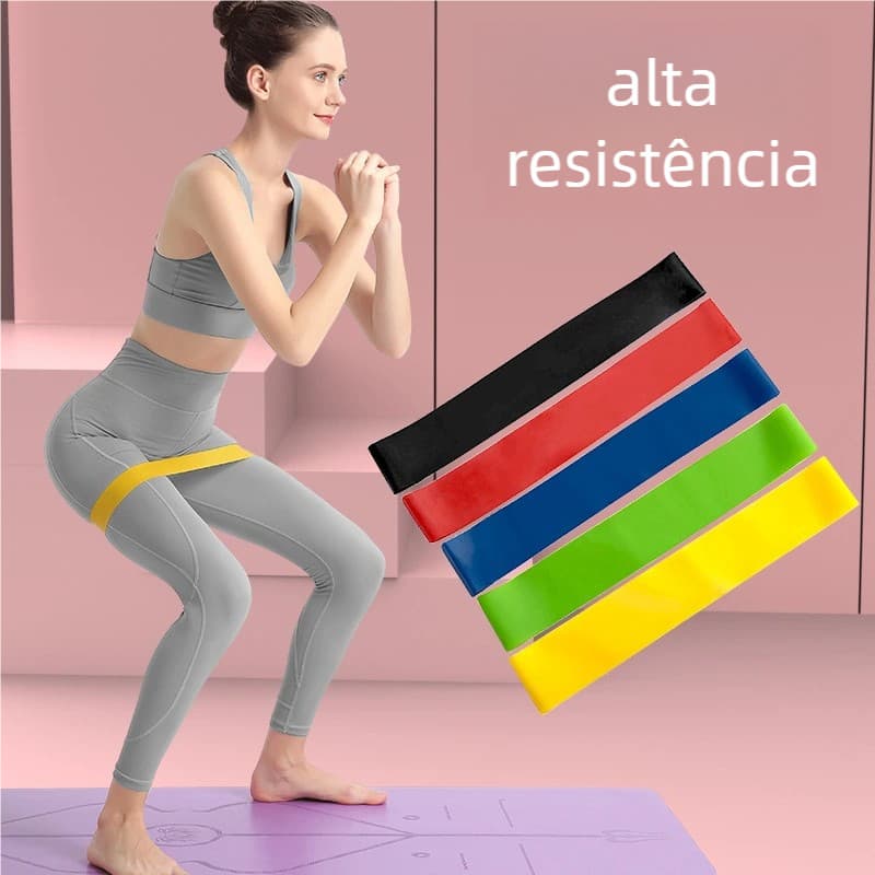 Faixa Elástica para Exercícios – Multifuncional Yoga, Fisioterapia e Treino