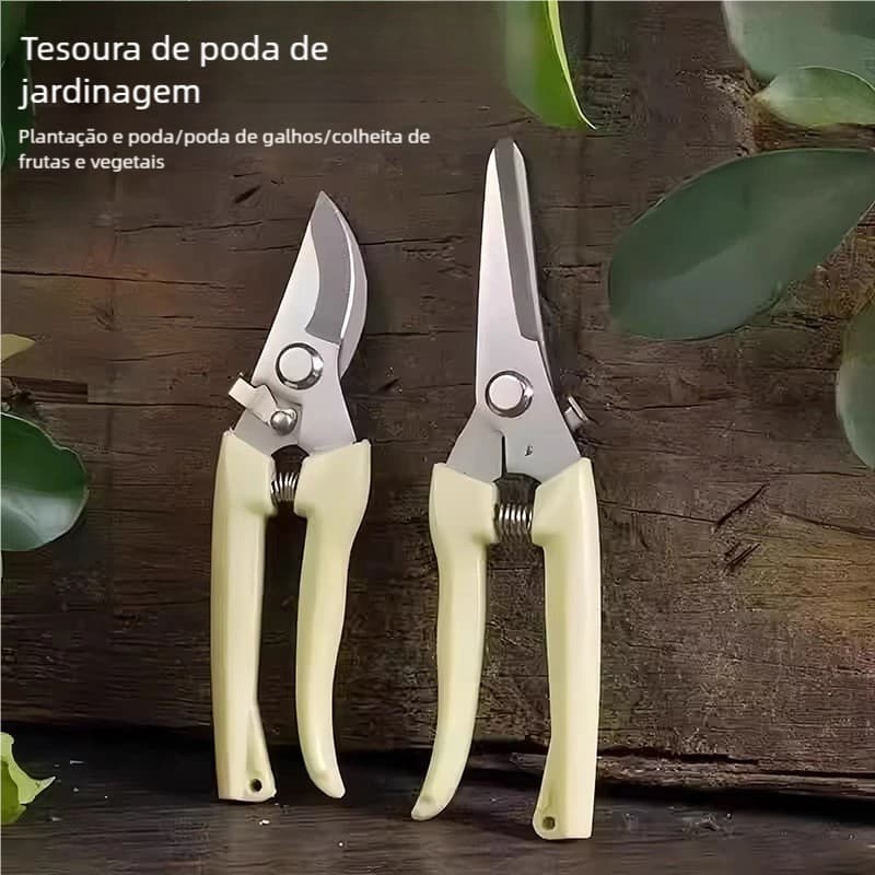 Tesoura de Poda para Jardinagem - Lâmina Super Afiada