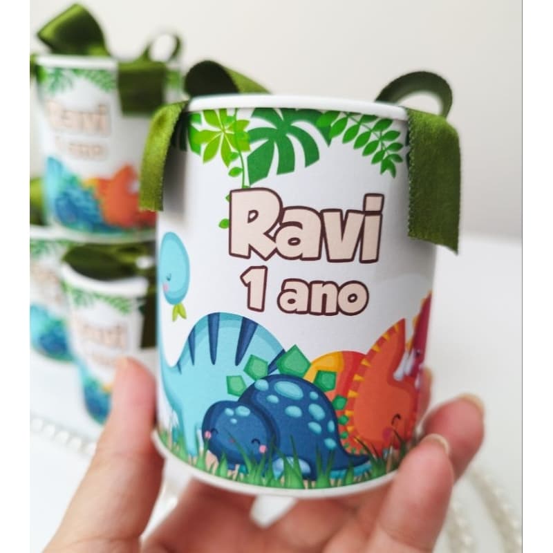 Tubolata Personalizada Dinossauro / Lembrancinha Festa Infantil Maternidade Nascimento TODOS TEMAS