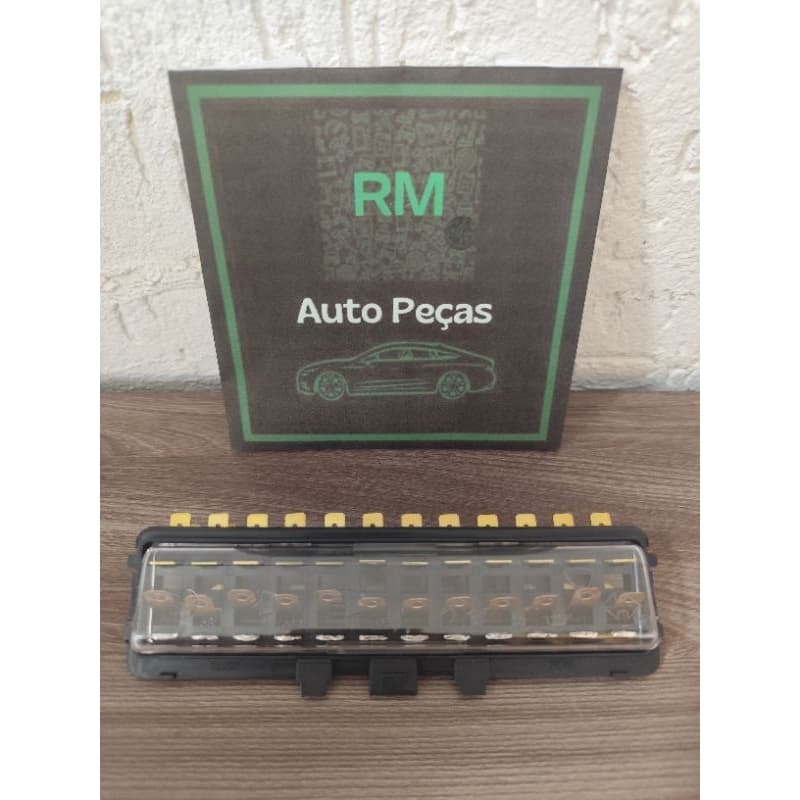 Caixa de Fusivel 12 Polos Modelo Louça VW Brasilia 1975/1979 Kombi 1975 ETE7277 Codigo Original 102.937.505-1