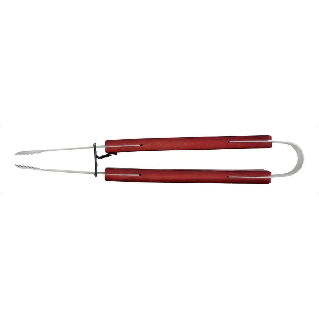 Pegador Mor para Churrasco em Aço Inoxidável com Cabo de Madeira