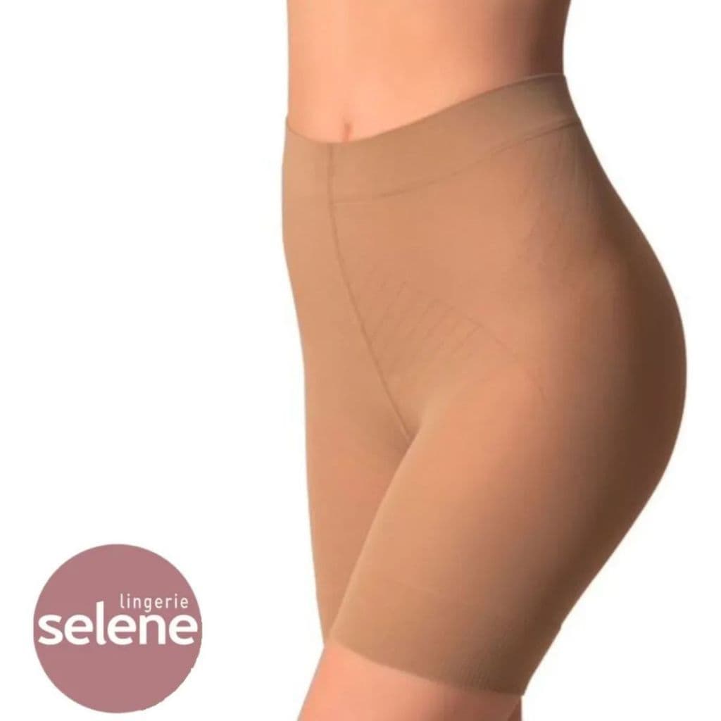 Shorts Modelador Compressão Selene Cintura Diminui Barriga Levanta Bumbum Academia Treino