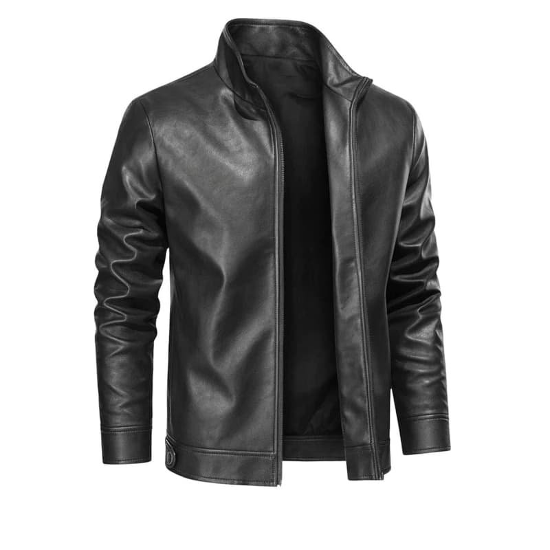 Jaqueta De Couro Masculina Slim Resistente