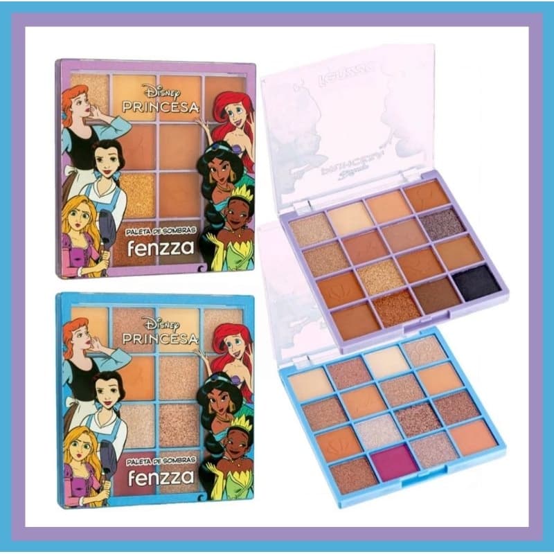 PALETA DE SOMBRAS PRINCESAS 16 CORES - FENZZA
