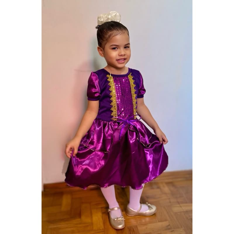 Fantasia infantil Princesa Rapunzel