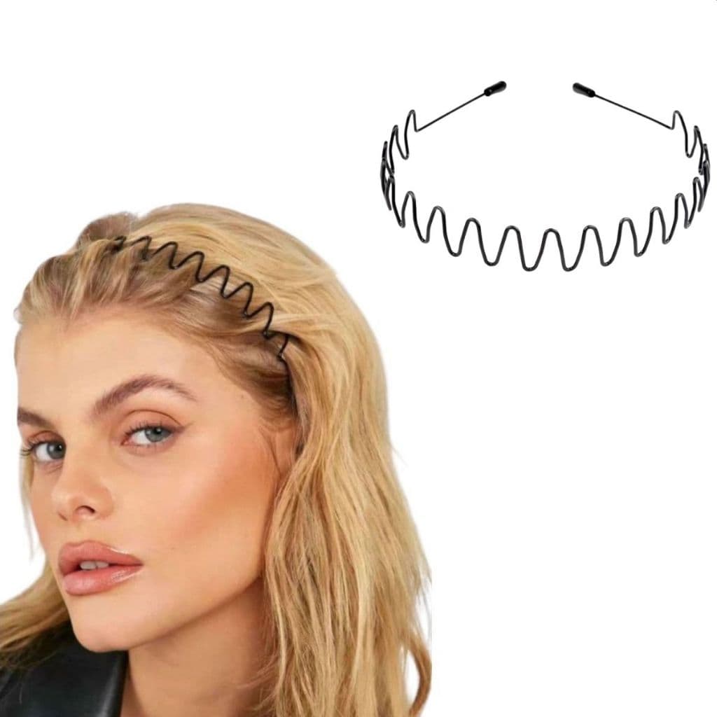 Tiara De Metal Da Moda Unissex Preto