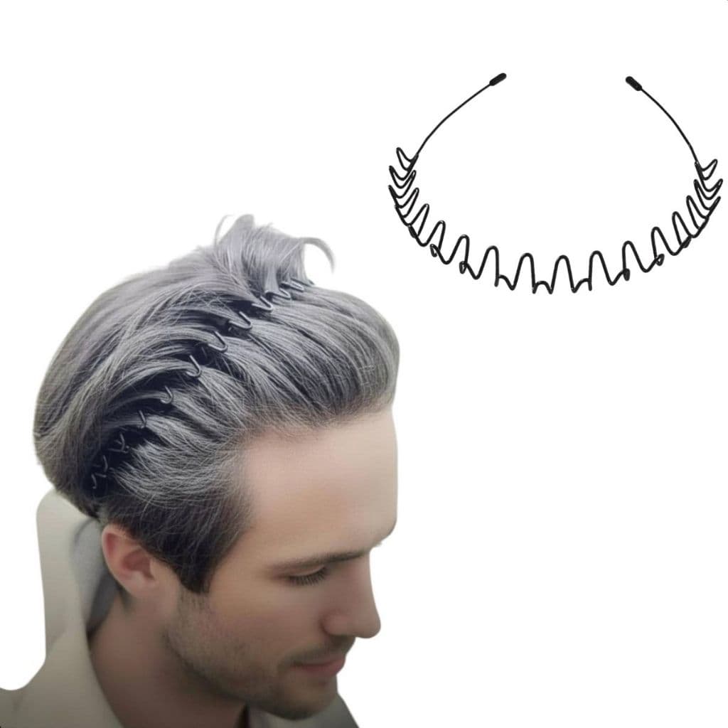 Tiara De Metal Da Moda Unissex Preto
