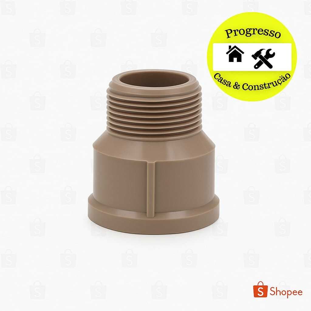 👉 Adaptador PVC 3/4 Marrom Soldável Hidráulico Para Encanamento