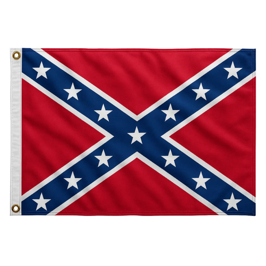 Bandeira Confederados 2 Ilhos P/mastro Envio Hoje
