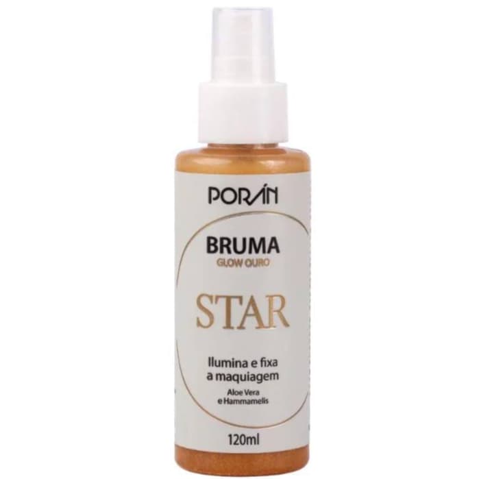 Bruma STAR Glow Gold Iluminadora e Fixadora 120ml - Porán