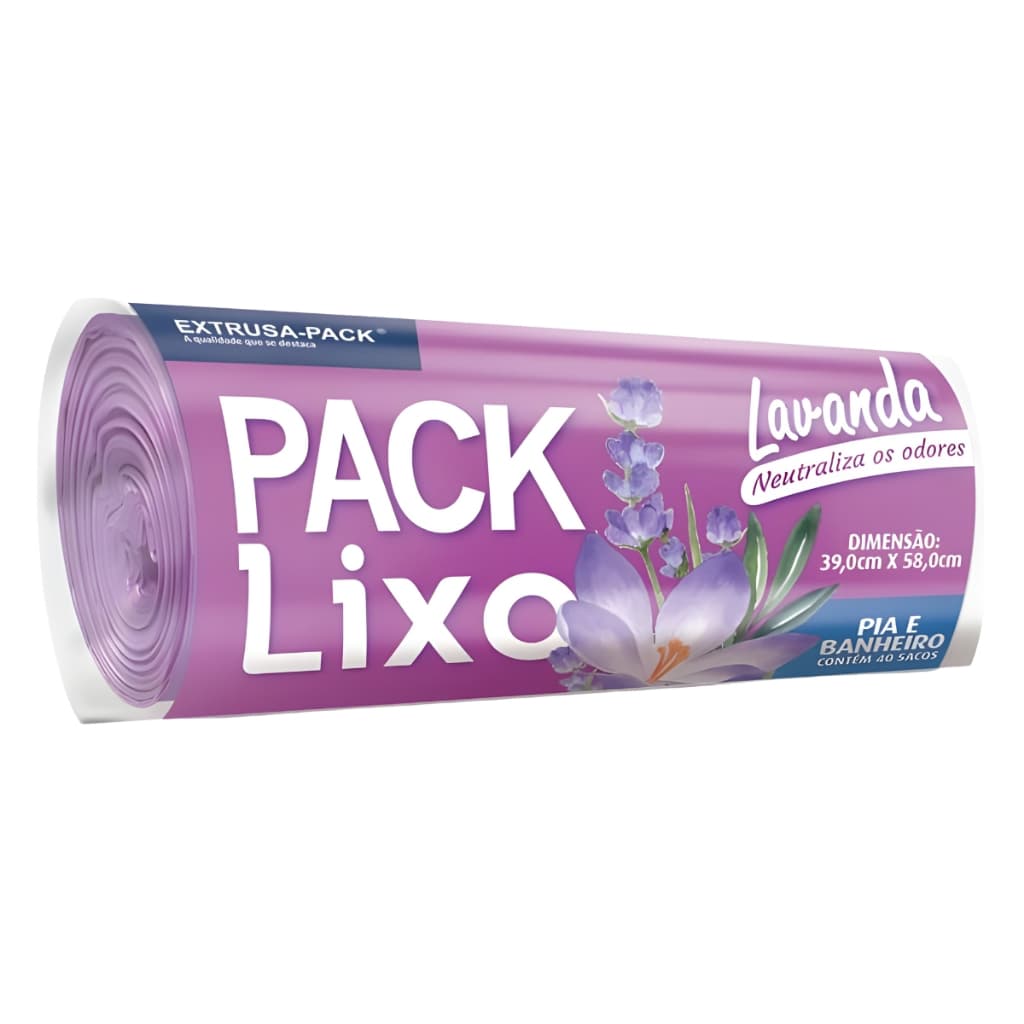 1 Pct Saco De Lixo Perfumado Pequeno 10 Litros Econômico Neutraliza Odores Banheiro E Pia Lavanda