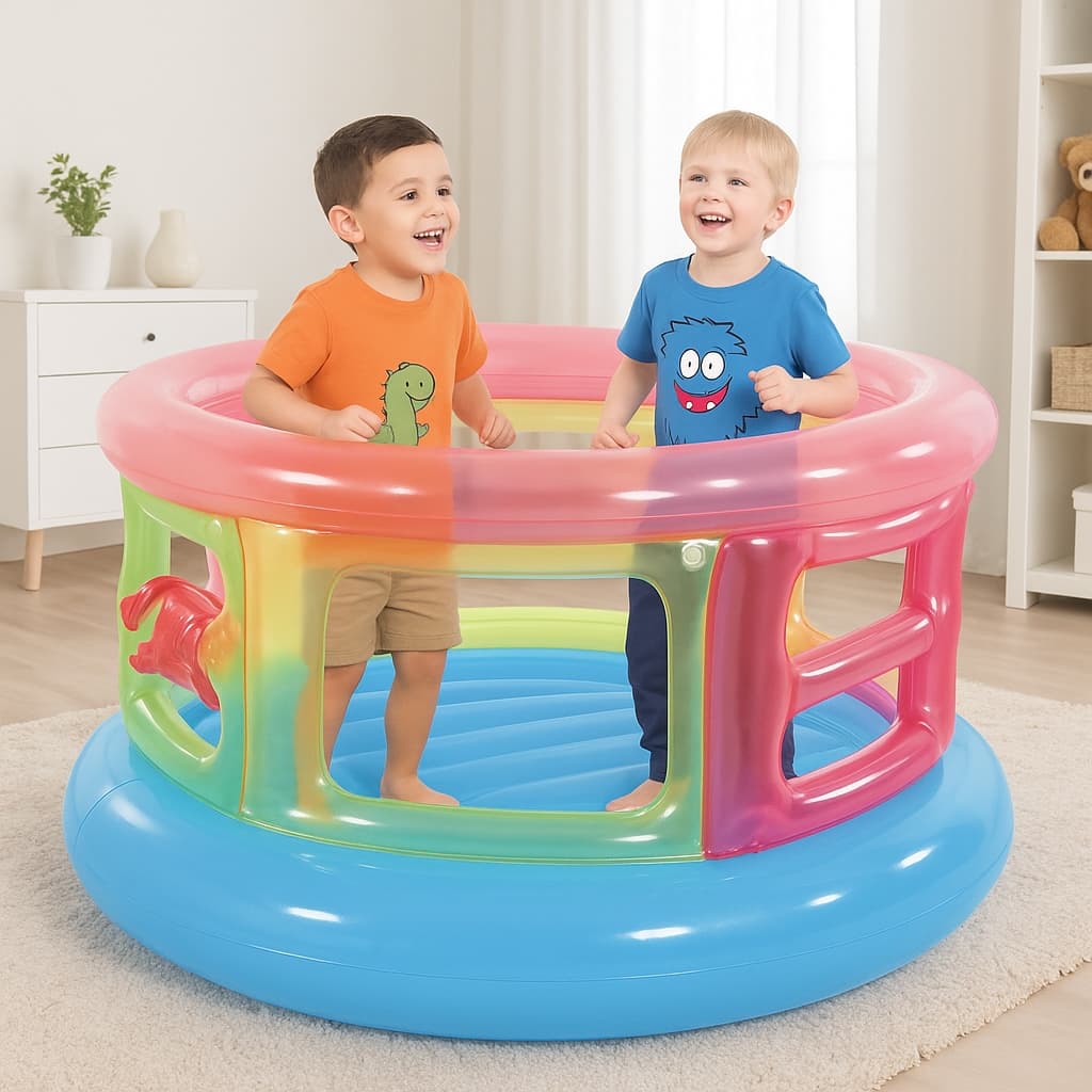Pula Pula Infantil Cama Elástica CrColoridoiança Inflável