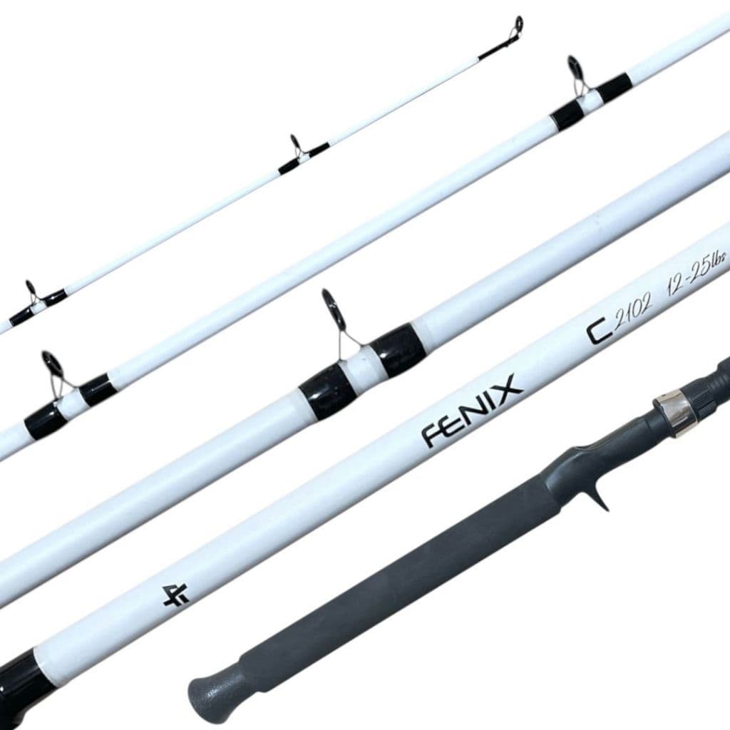 VARA PESCA ALBATROZ FENIX WHITE 2,10M P/Carretilha 2p PESQUEIRO LEVE E RESISTENTE