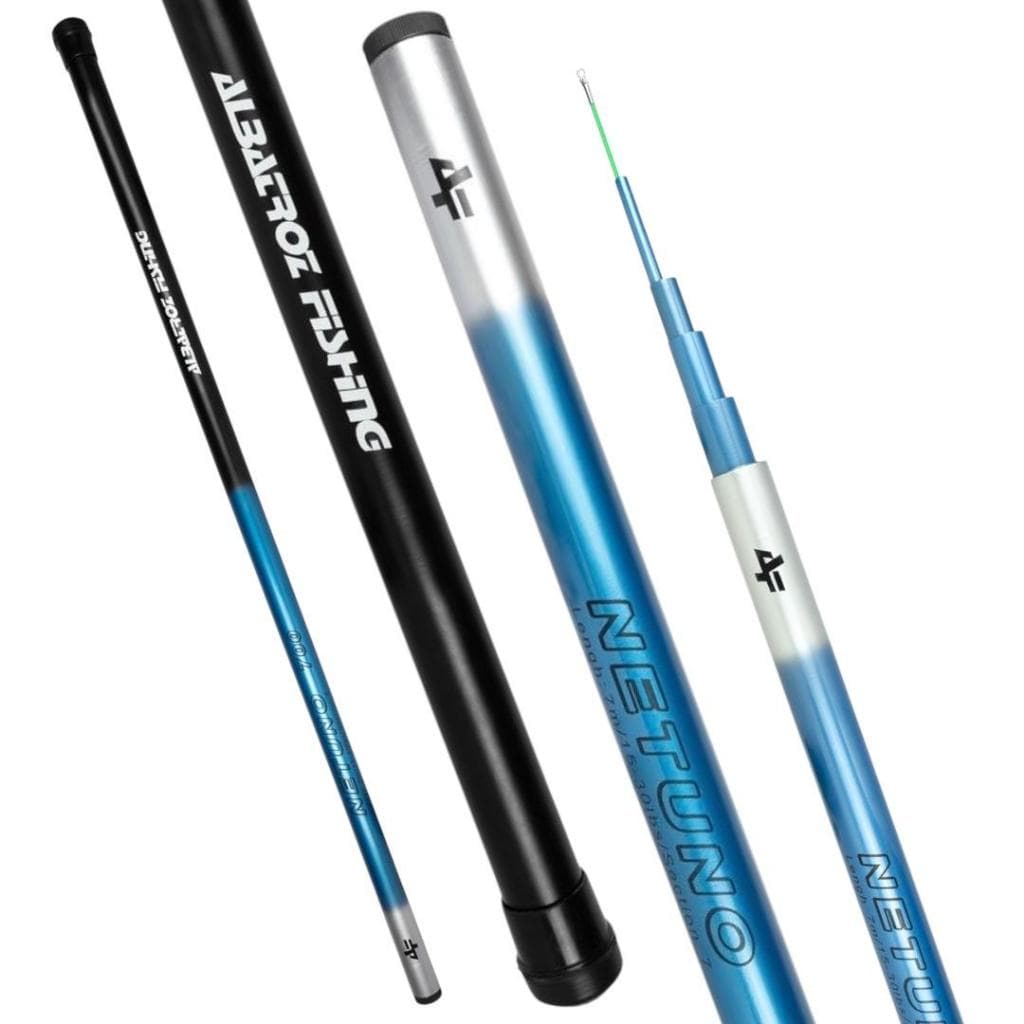 Vara Netuno Telecopica Albatroz Fishing Gomo Longo Varias Medidas